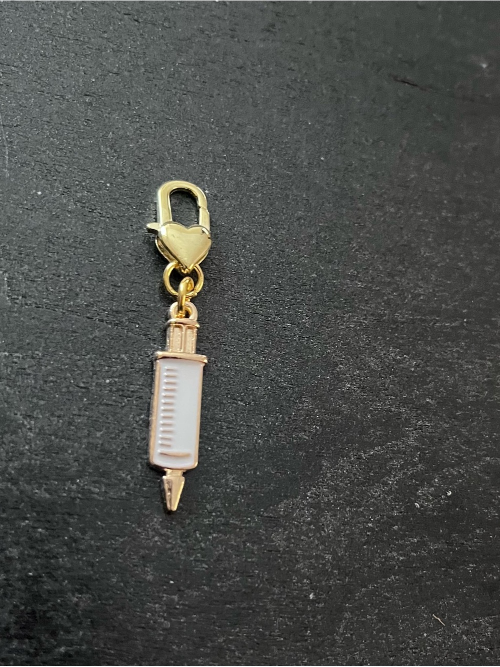 Gold Nurse Charm Pendant - Medical Themed Dangle